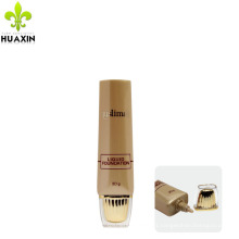 30g PE brown tube cosmetics packaging plastic for sunscreen cream